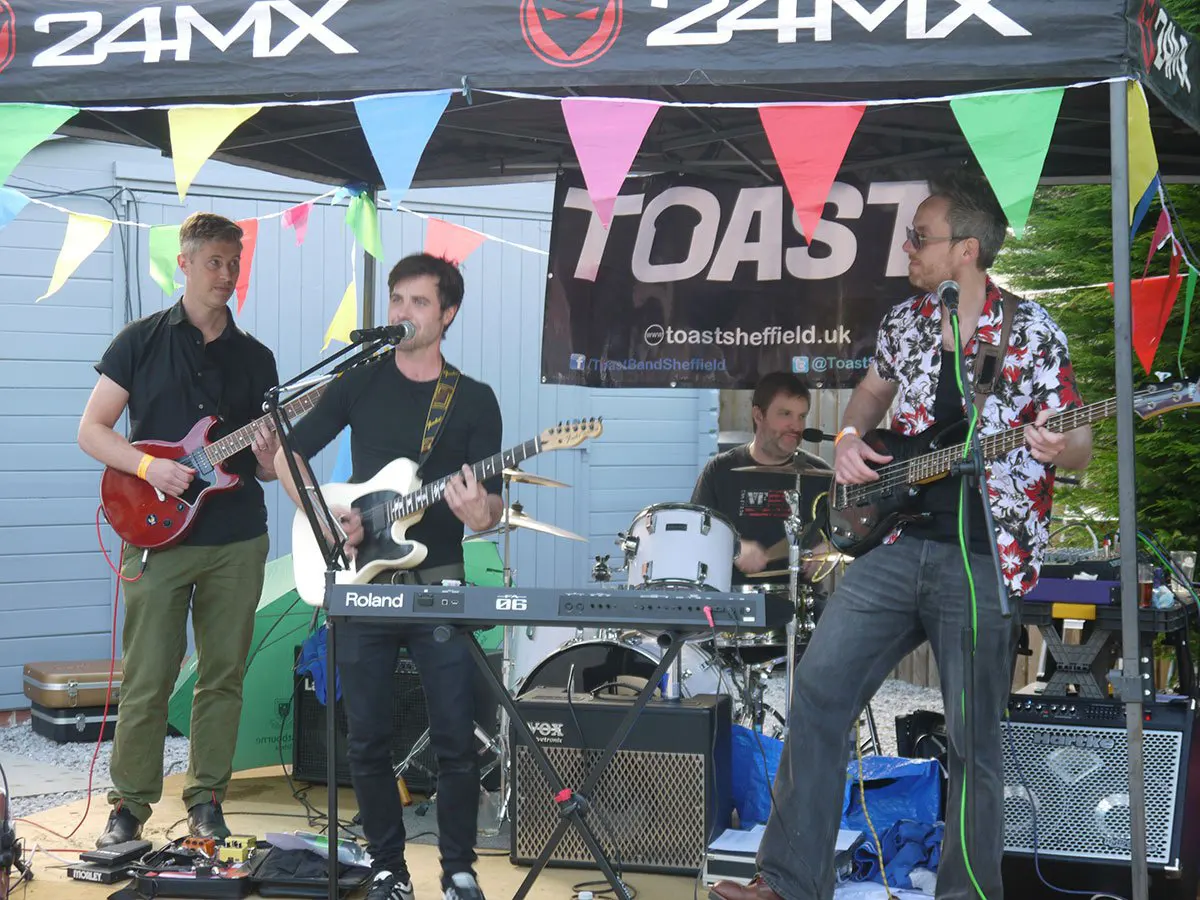 Toast played at my Glastonbury style party!