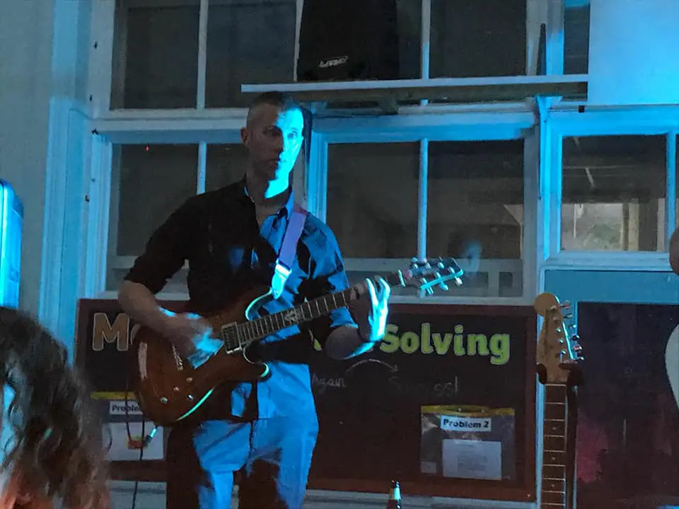 Adam at the Greystones Primary School Fundraiser